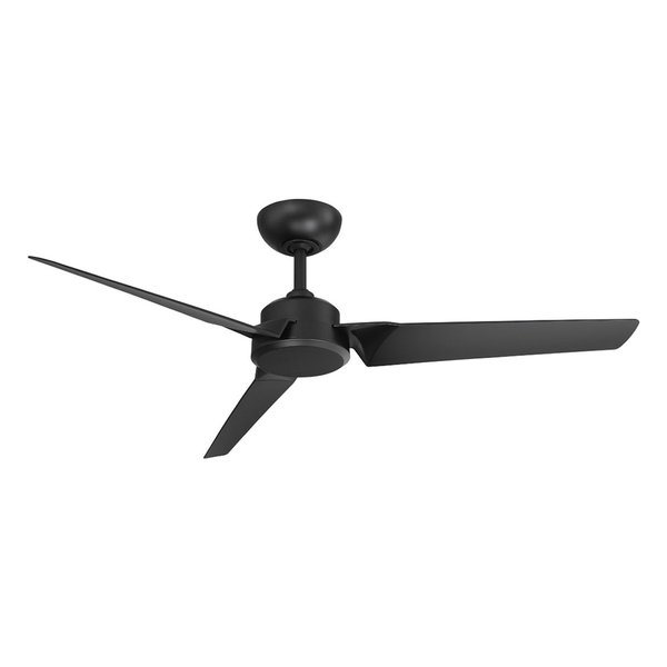 Modern Forms Roboto 3-Blade Smart Ceiling Fan 52in Matte Black with Remote Control and Remote Control FR-W1910-52